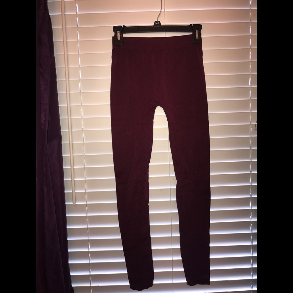 Red leggings